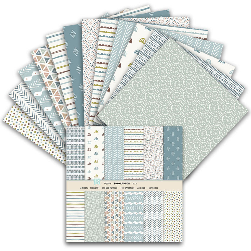 Bohemia Background Pattern Paper - 24 Sheets - ViktaShop