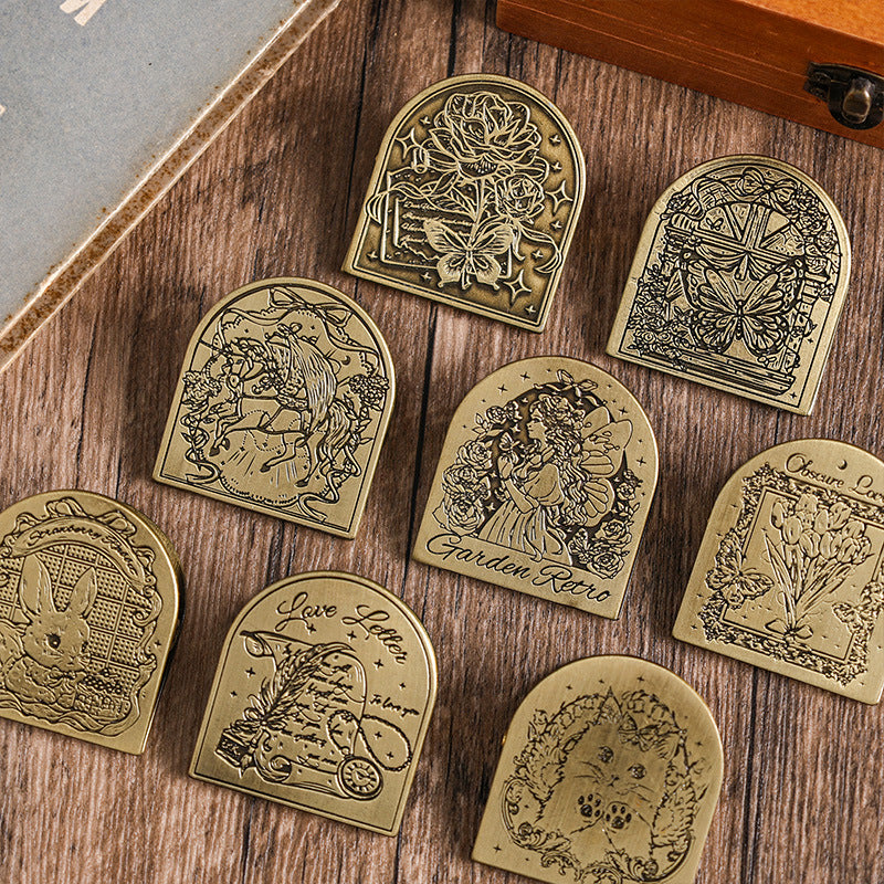 Stars & Mori Retro Metal Clip – Wide Copper Hand Account Clip, 8 Options - ViktaShop