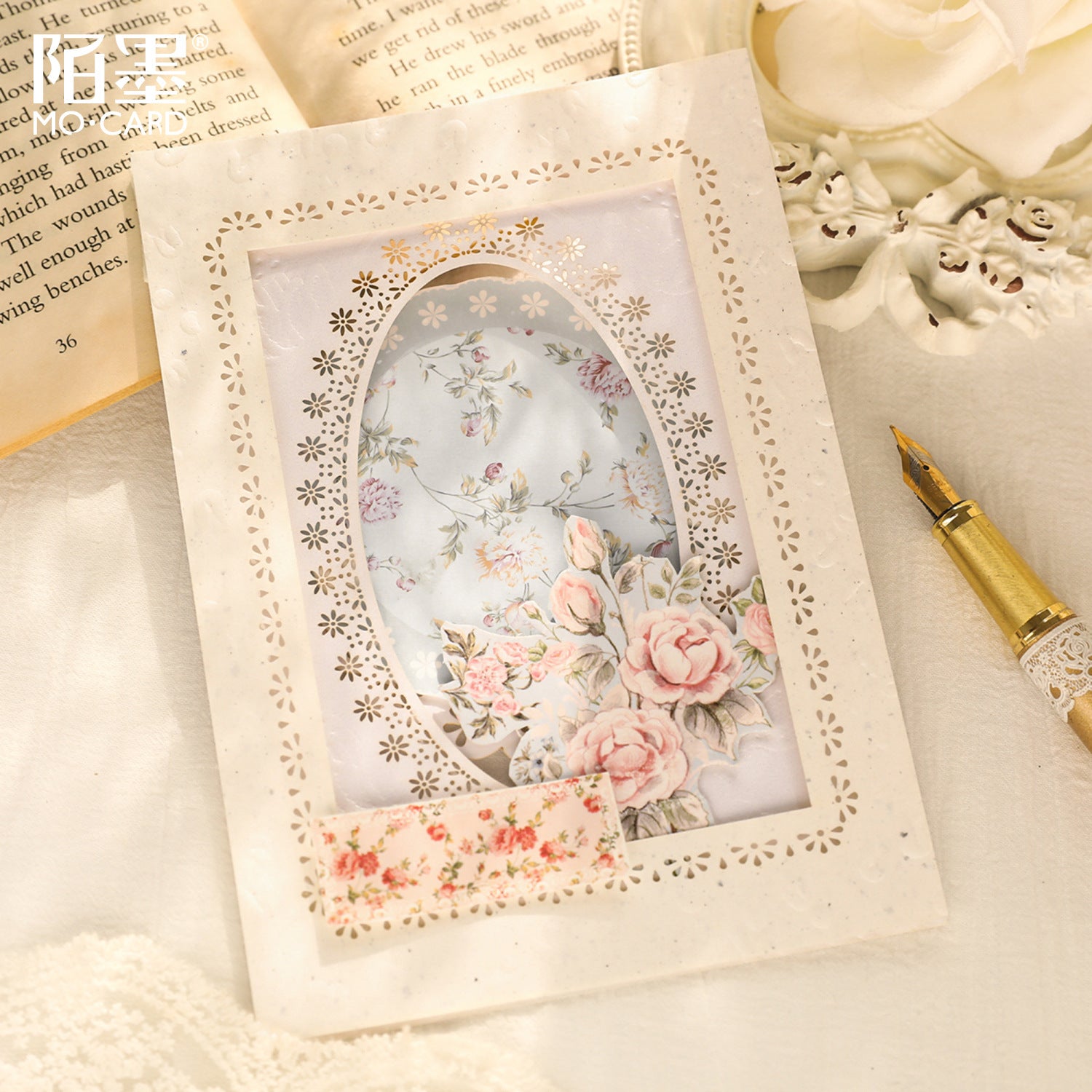 Hollow Collage Card - DIY Decorative Material - ViktaShop