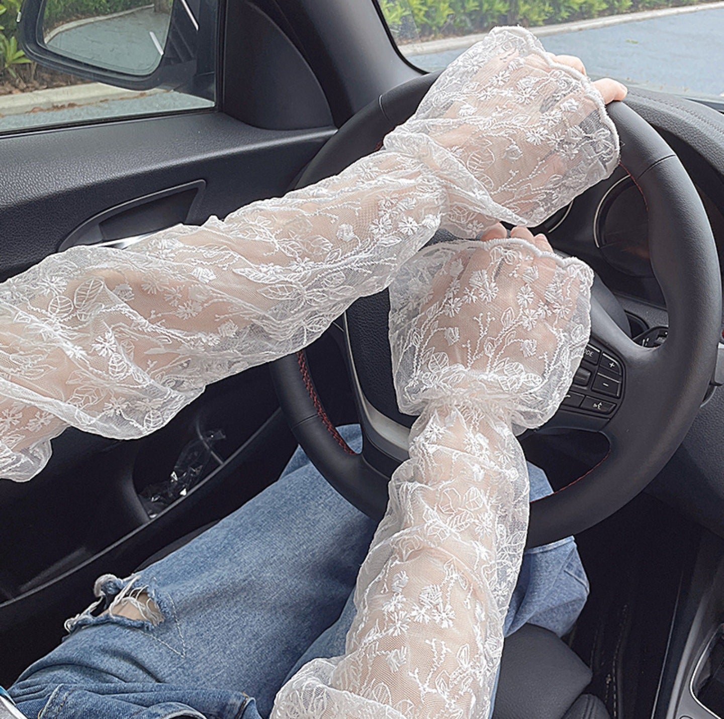 Lace Hollow Arm Sleeve - ViktaShop