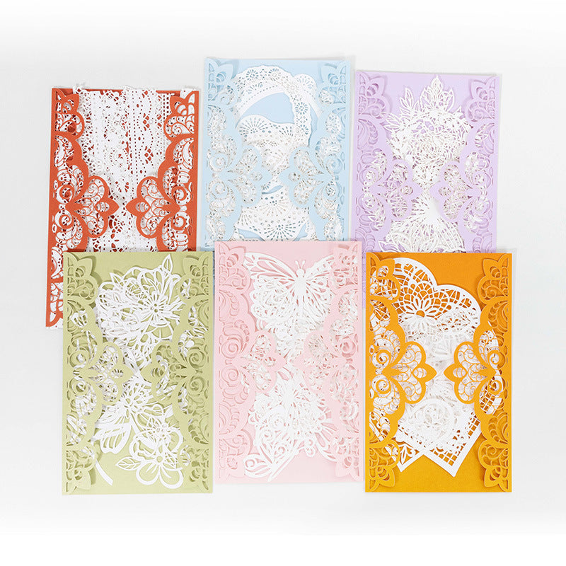 Dream Dance Romantic Lace Paper – Retro Hollow Pattern, 10 Pcs - ViktaShop