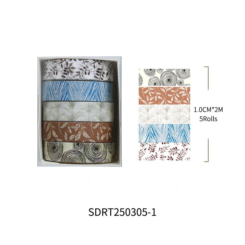 Old Year Poem Washi Tape Set – Retro Literary Style, 12 Options - ViktaShop