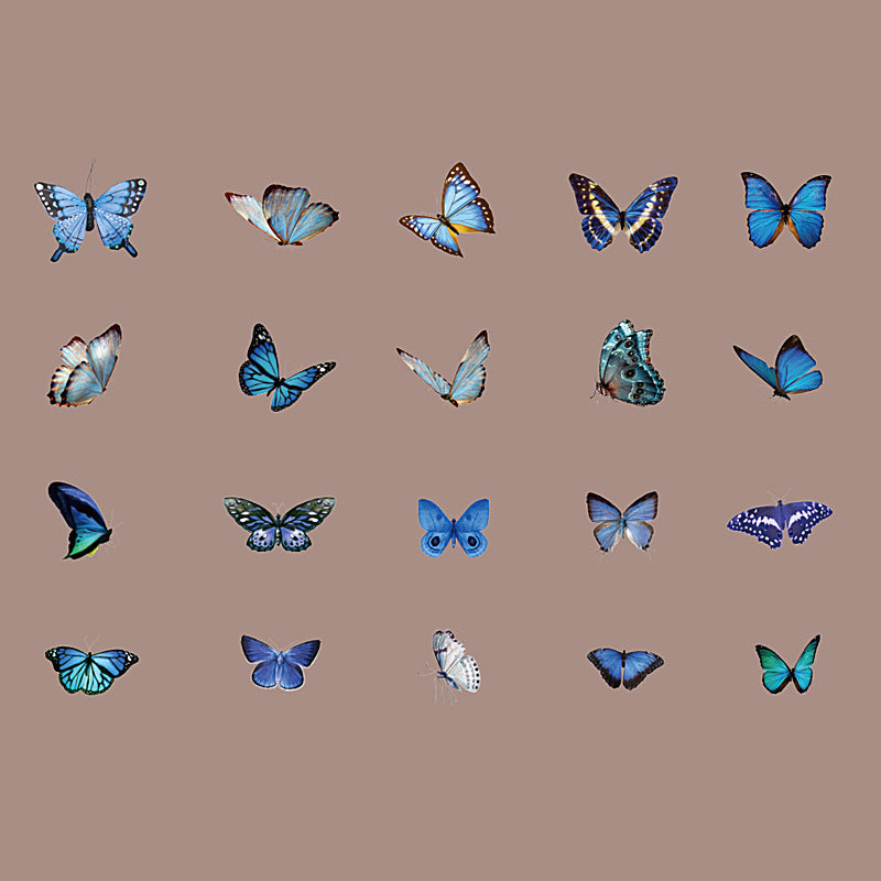 Simulation butterfly sticker package 20 psc