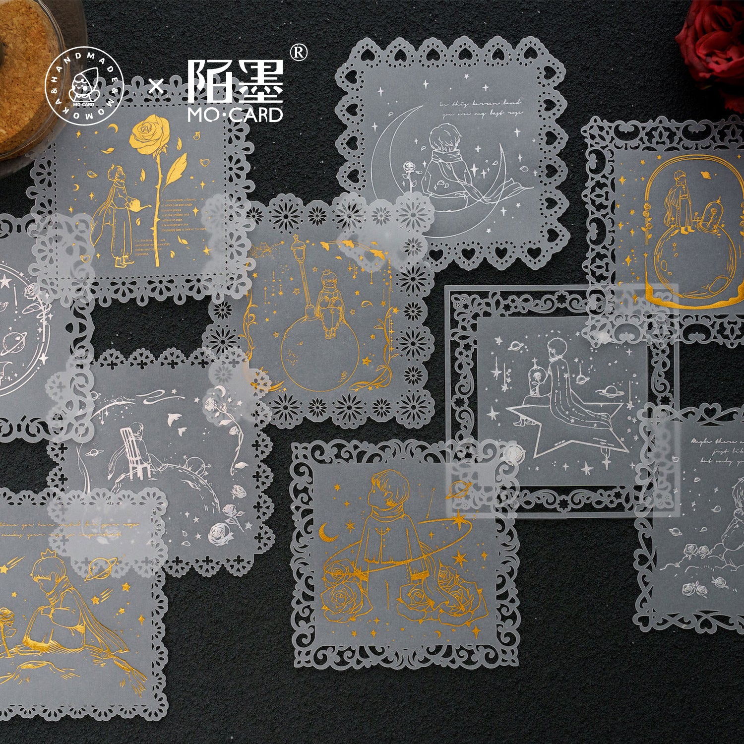 Hollow Lace Paper - Gilded Dream Series, 6 Options - ViktaShop