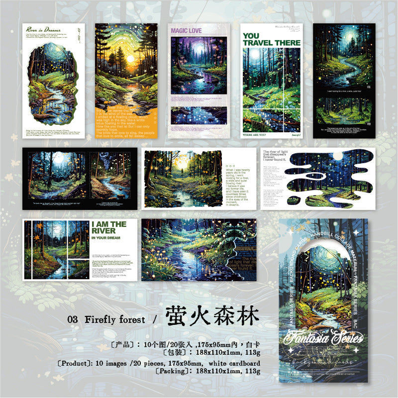 Background Paper – Wonderful Fantasy Serie, 20 Pcs - ViktaShop