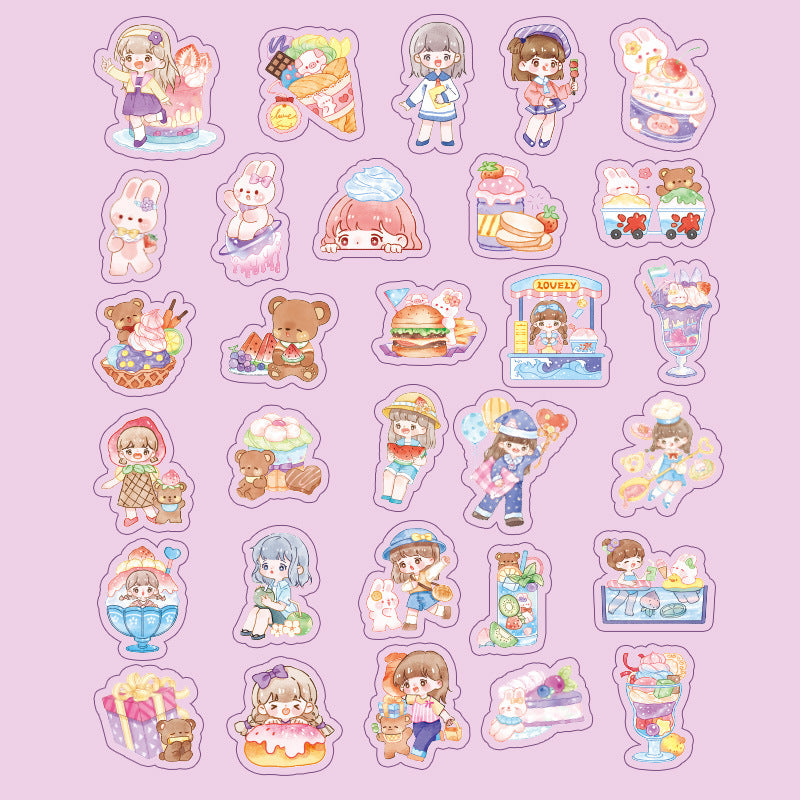 PET Sticker Bag - Shiny Series Cute Girl Theme - ViktaShop