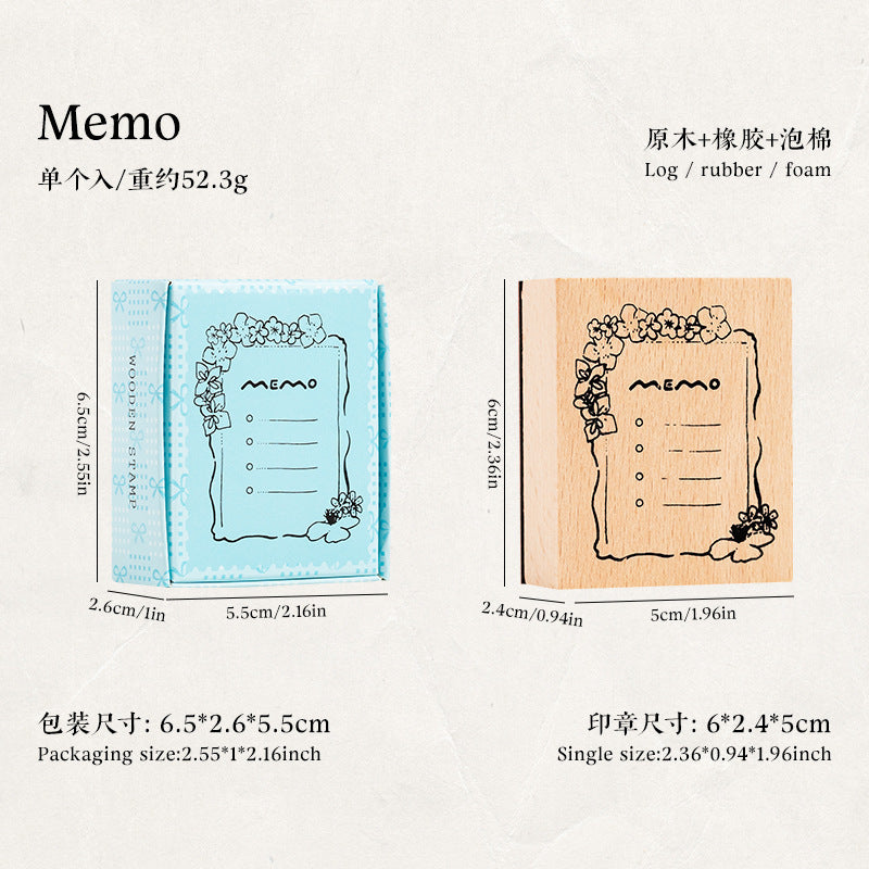 Hand Account Wooden Seal - Week, Month, Day Planner - ViktaShop