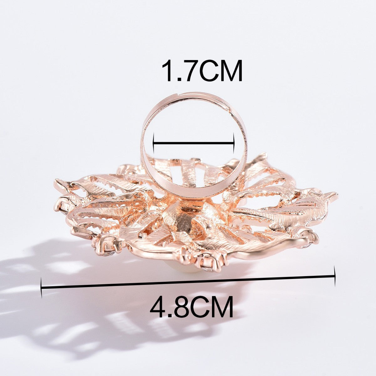 Luxury Flower Gold Ring - ViktaShop