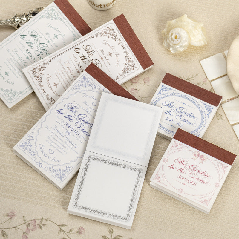 Garden on the Seine Series – Retro Message Paper, 5 Options - ViktaShop