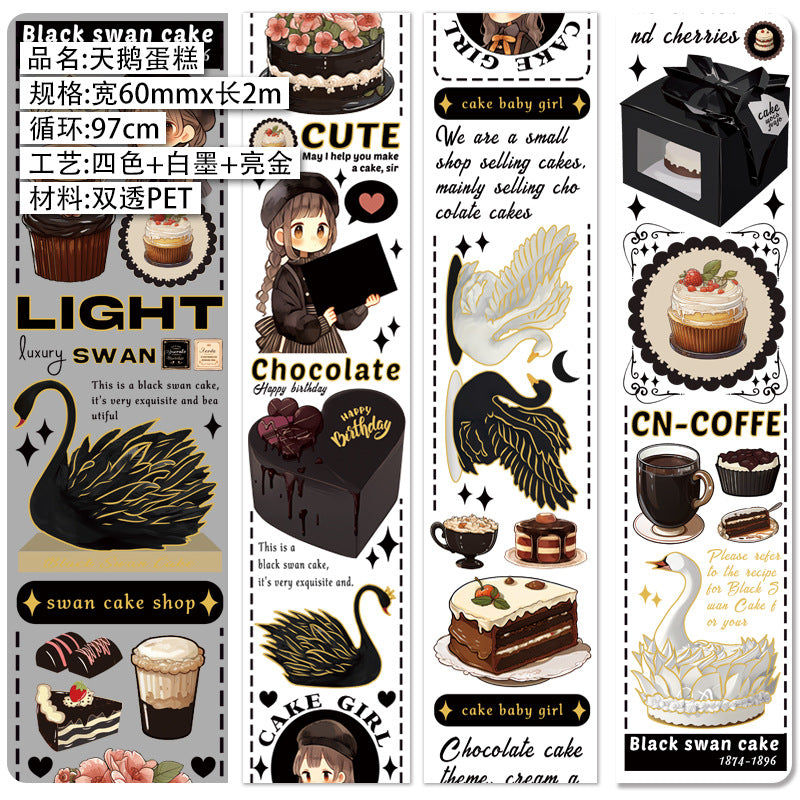 PET Space Collage Bronzing Paper Tape – 2m - ViktaShop