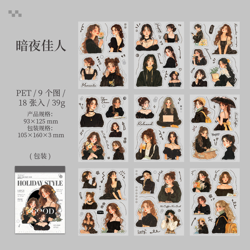 Die-Cut PET Sticker - Holiday Style Series - ViktaShop