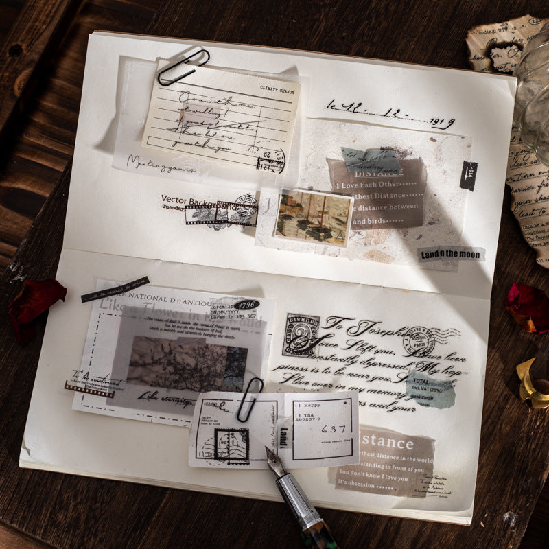 Love Letter Transfer Sheet - English Theme, 6 Options - ViktaShop