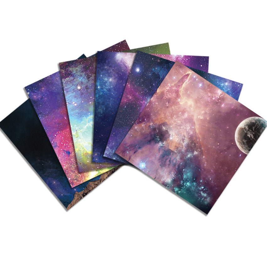 Starry Sky Single-Sided Pattern Paper - 24 Sheets - ViktaShop