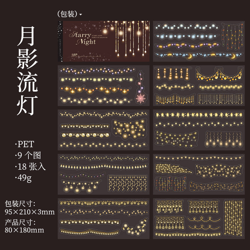 Large Size Starlight Night Series Stickers - ViktaShop