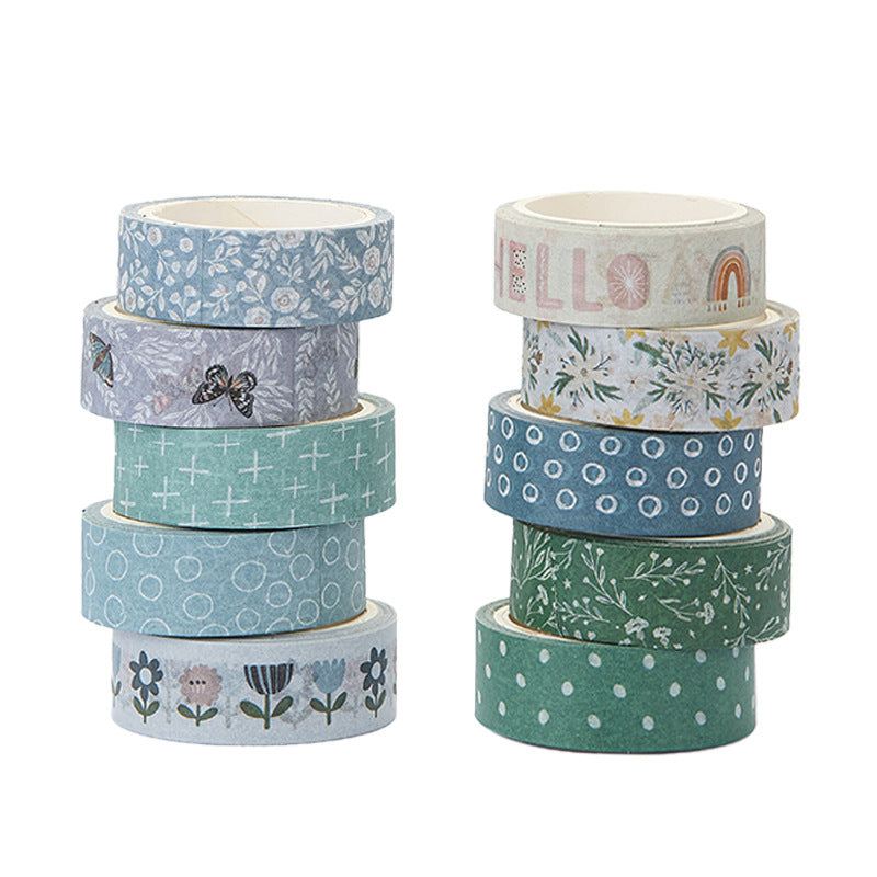 Boho Washi Tape Set – Bohemian Style, 20 Rolls - ViktaShop