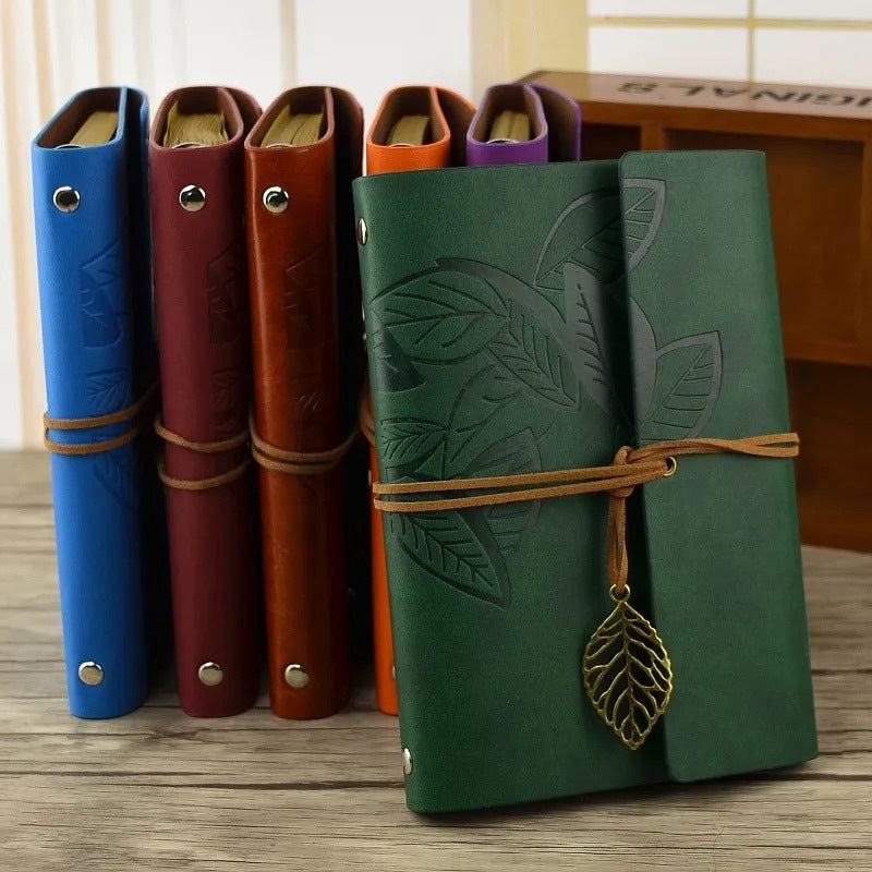 Retro Strap Loose-Leaf Notebook – Travel Day Journal - ViktaShop