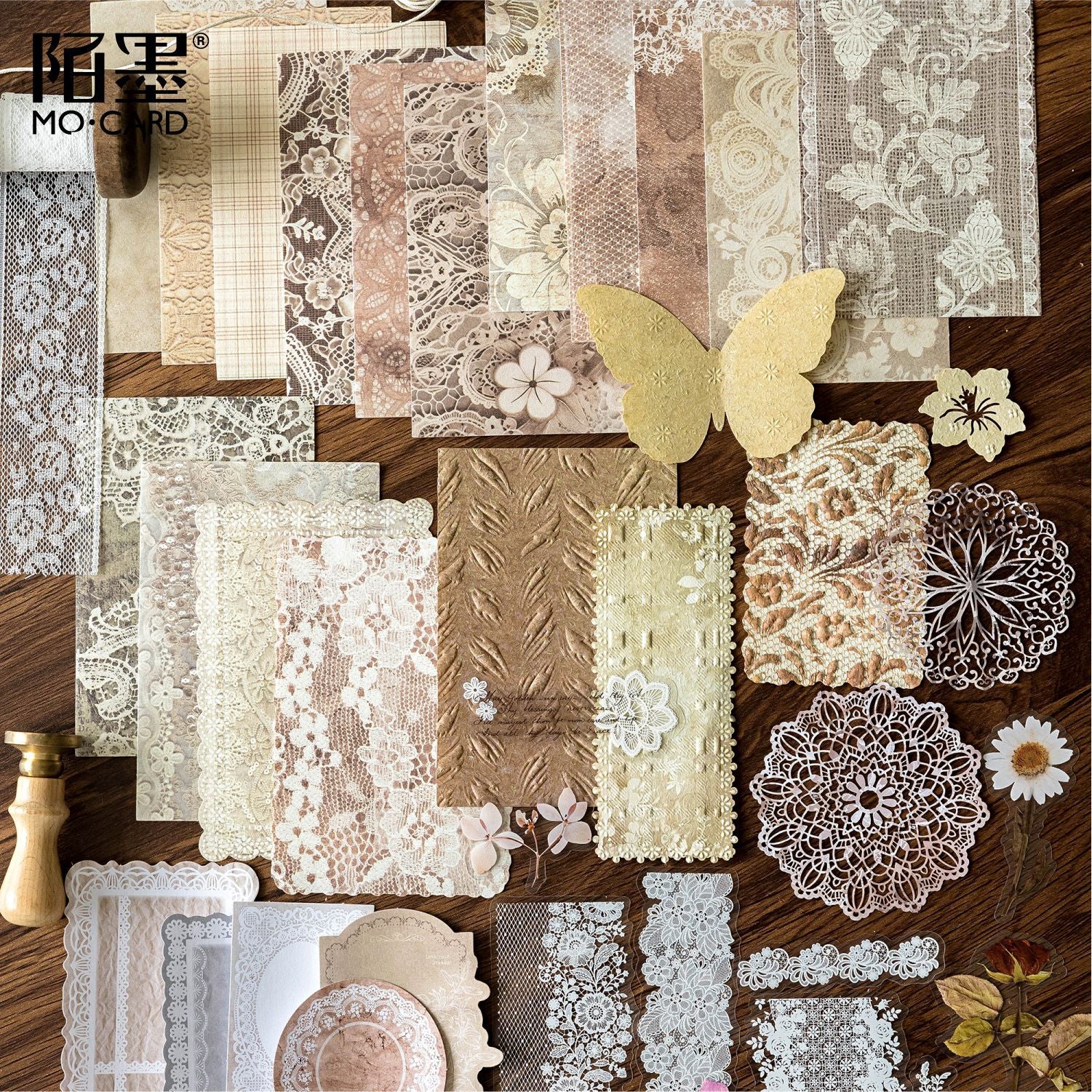 Floating Painting Relief Paper Pack - Retro Chapter Series, 4 Options - ViktaShop