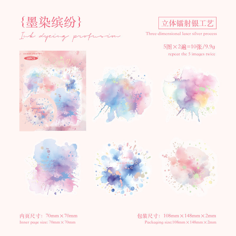 Watercolor PET Stickers - ViktaShop