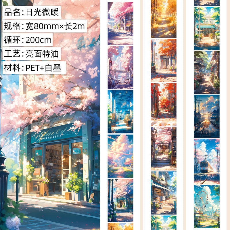 Donghong Landscape & Character PET Tape – 2 m - ViktaShop