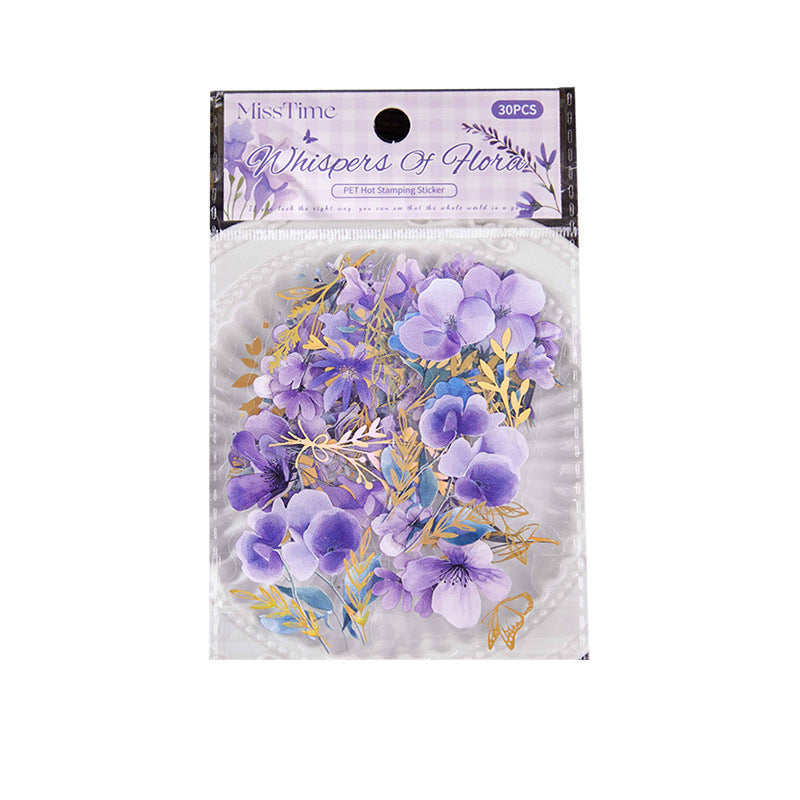 PET Bronzing Sticker Natural  10 psc