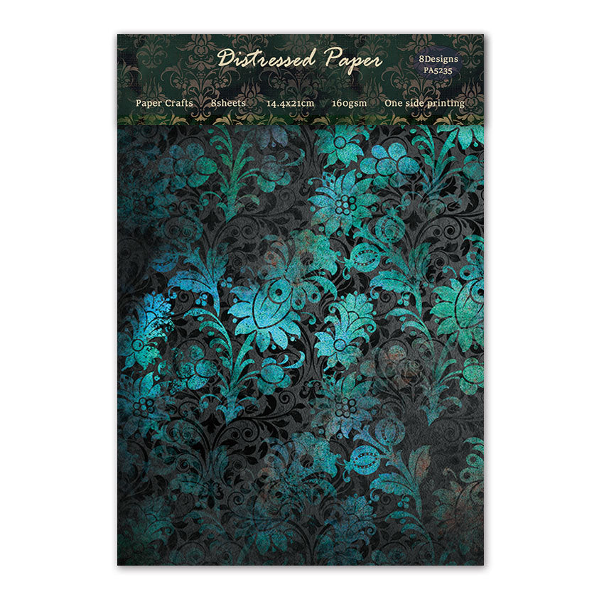 Distressed Paper DIY Background Pattern Paper, 24 Sheets - ViktaShop