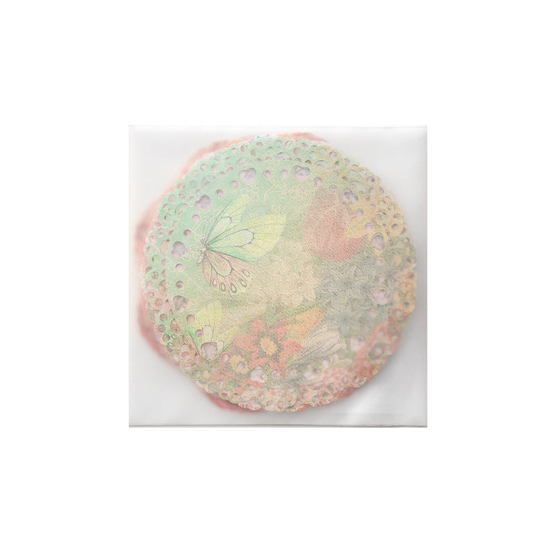 Dreamy Lace Design, Flower Wreath Hollow Paper, 20 Pcs - ViktaShop
