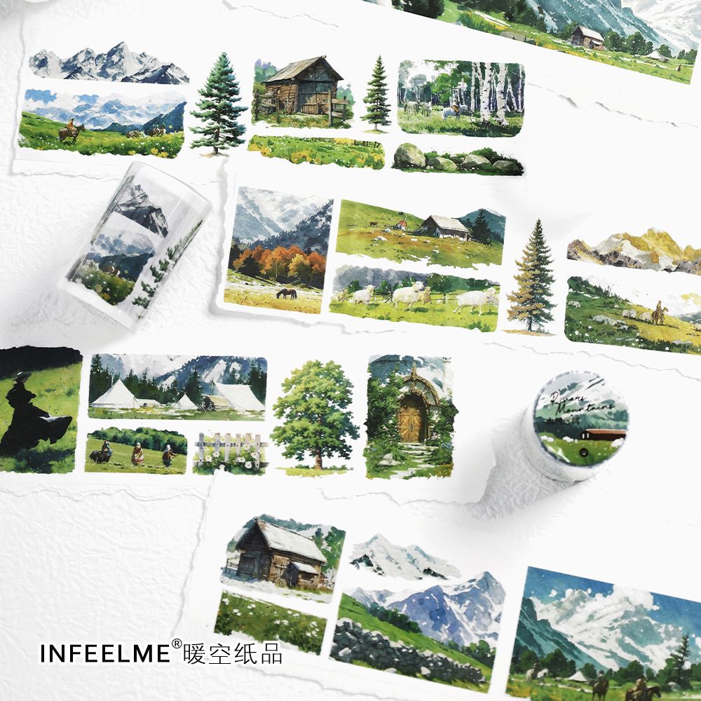 Mountain Wilderness Washi Tape, 2m - ViktaShop