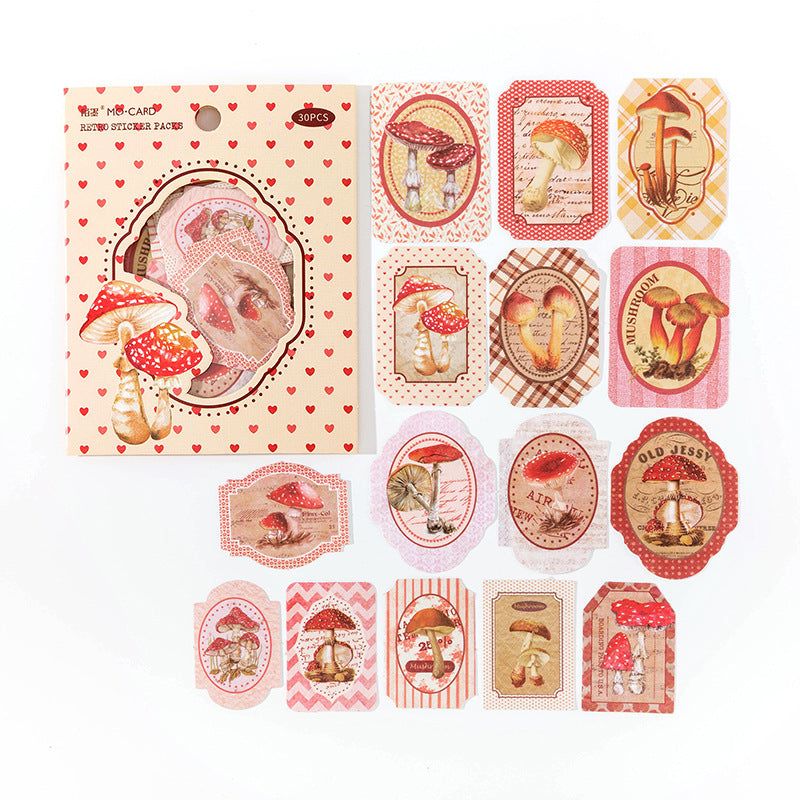 Sticker Bag - Pastoral Diary Series, 6 Pcs - ViktaShop