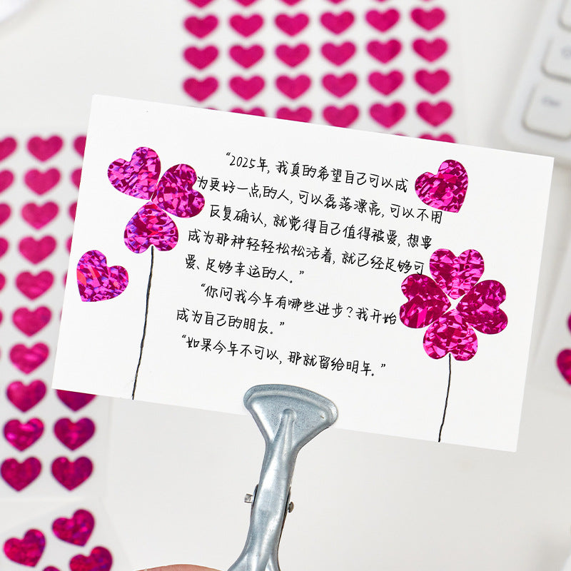 Laser Love Stickers – Small Valentine’s DIY Diary Decoration - ViktaShop