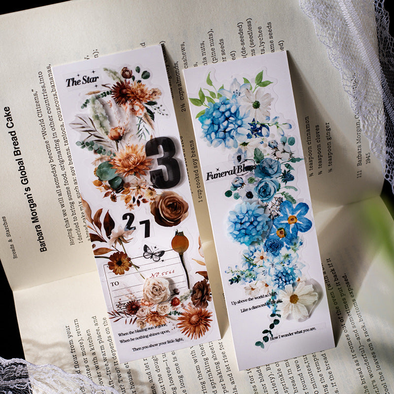 Flowers Love Letter Series Fog PET Tape, 2m - ViktaShop