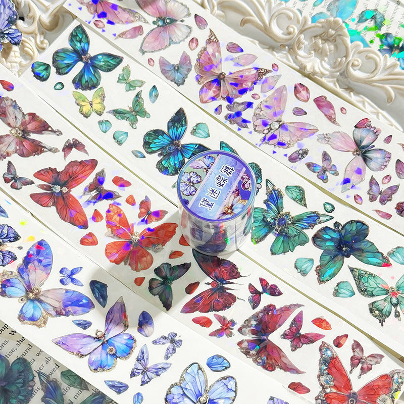 Butterfly Dance Tape – PET Landscape Stickers Roll - 2m - ViktaShop