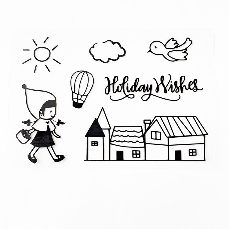 Transparent Silicone Creative Stamp – PVC DIY Seal for Journals & Crafts - ViktaShop