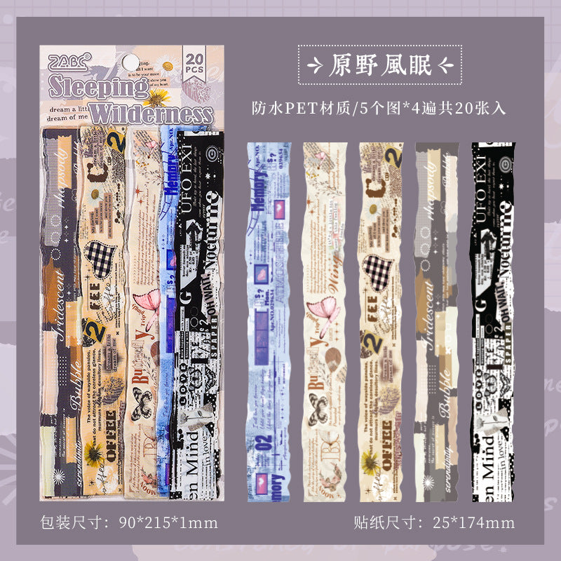 Cross-Border Long PET Stickers - ViktaShop