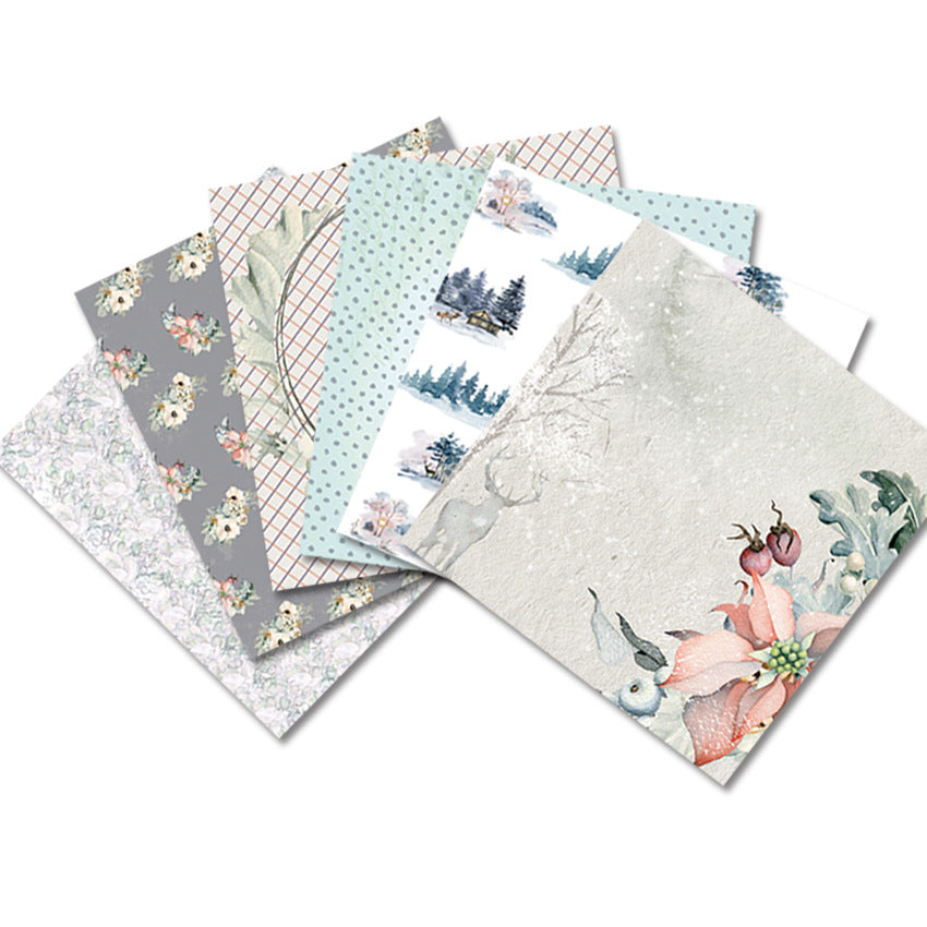Winter Forest Single-Sided Pattern Paper for DIY Albums & Scrapbooking - ViktaShop