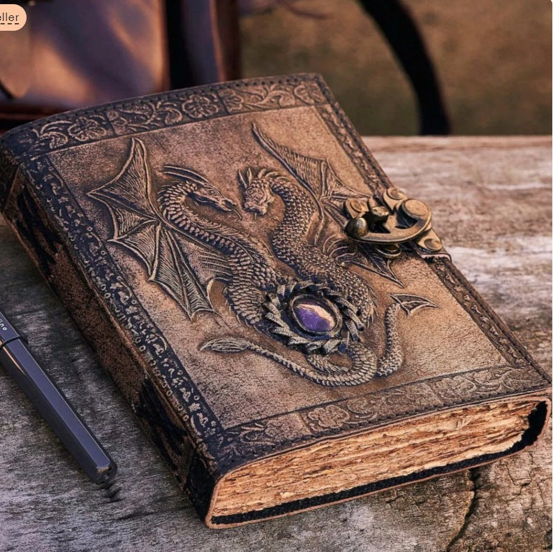 Medieval Retro Leather Notebook – DND Journal - ViktaShop