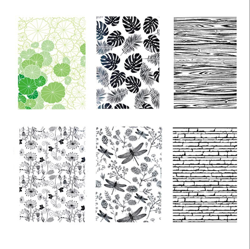 Wall Pattern Transparent Silicone Stamp – Background Shading, 9 Options - ViktaShop