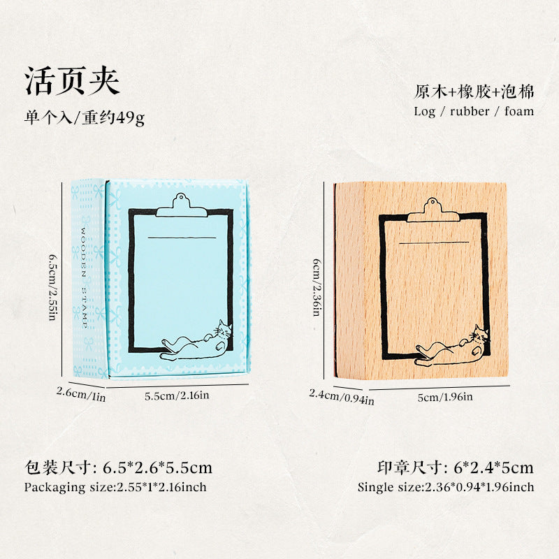 Hand Account Wooden Seal - Week, Month, Day Planner - ViktaShop