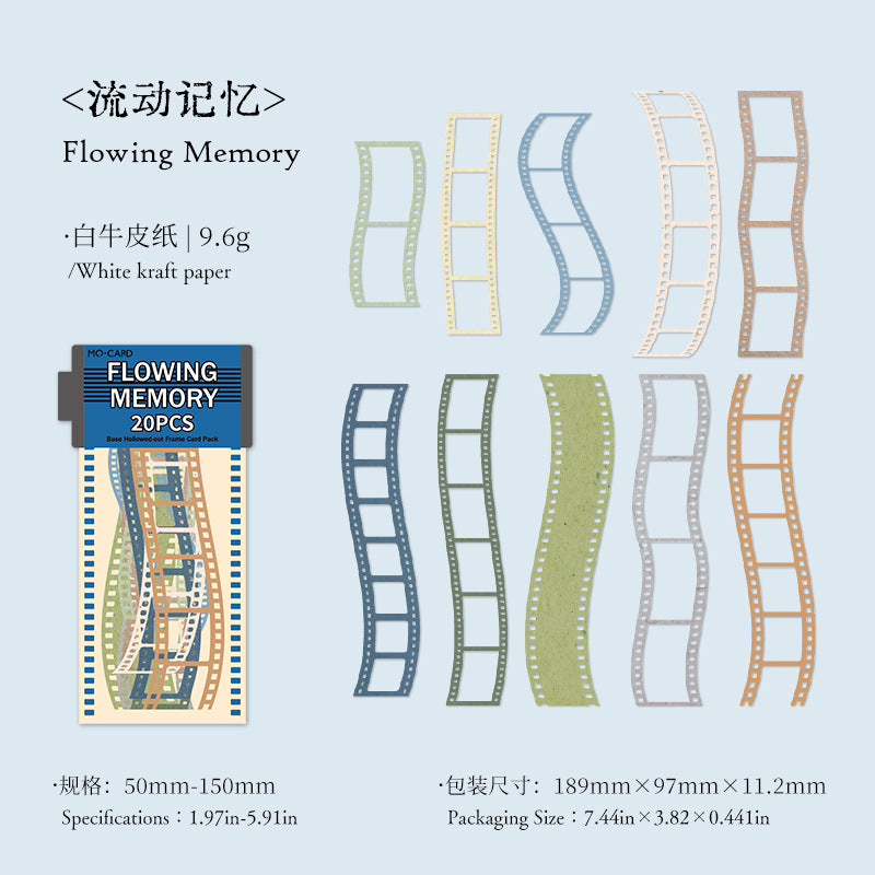 White Kraft Hollow Frame Cards – Time Frame Series, 4 Options - ViktaShop