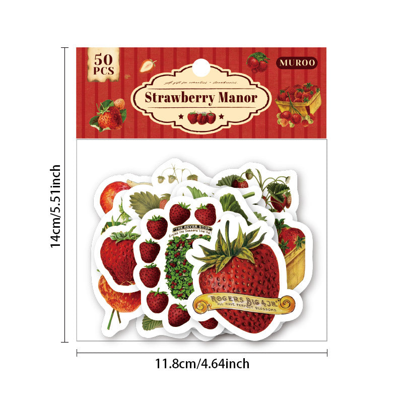 Coated Paper Adhesive Sticker Bag - Everything to Wake Up Series, 50 Pcs