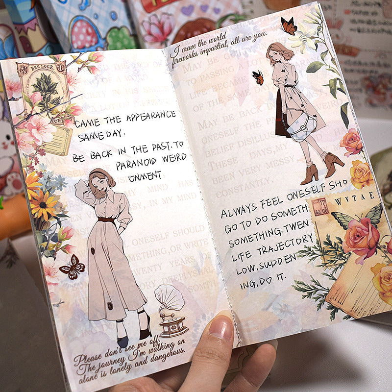 Retro Style DIY Notebook, 11 Options - ViktaShop