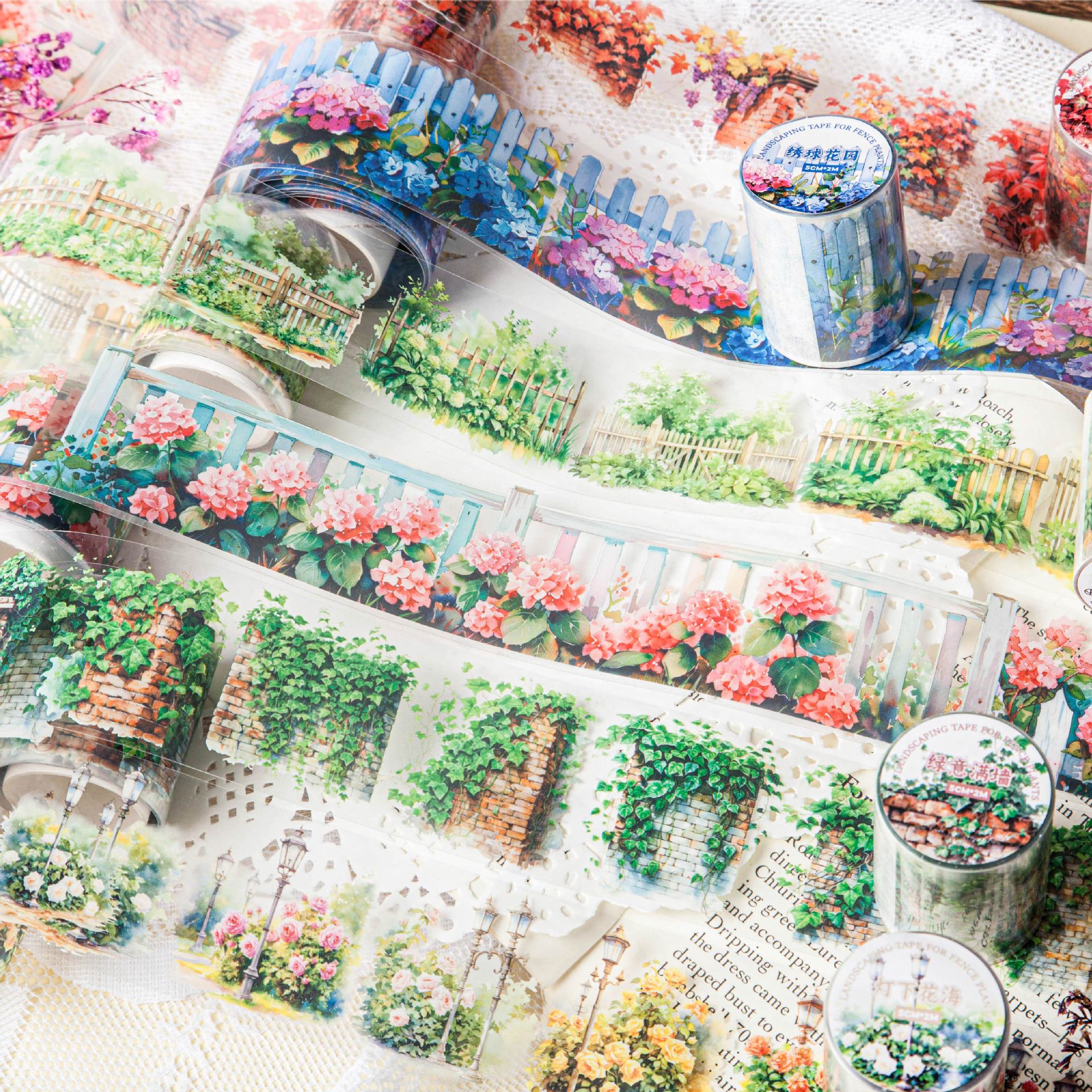 Fence Plant – PET Tape, Plant Theme Landscape, 2m - ViktaShop