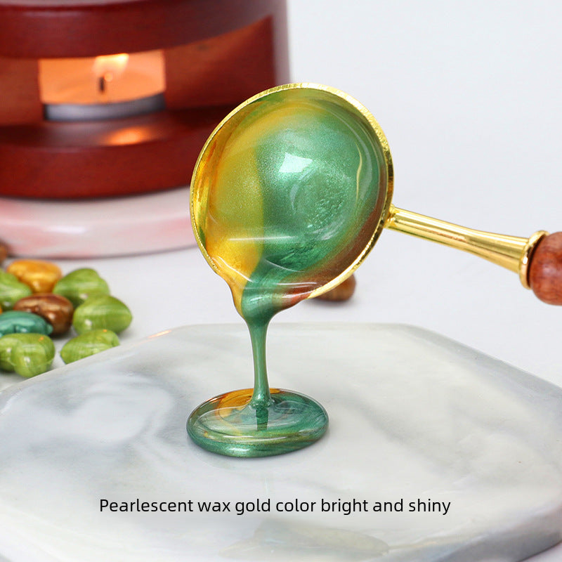 Colorful Heart-Shaped Fire Paint Wax Grain - ViktaShop