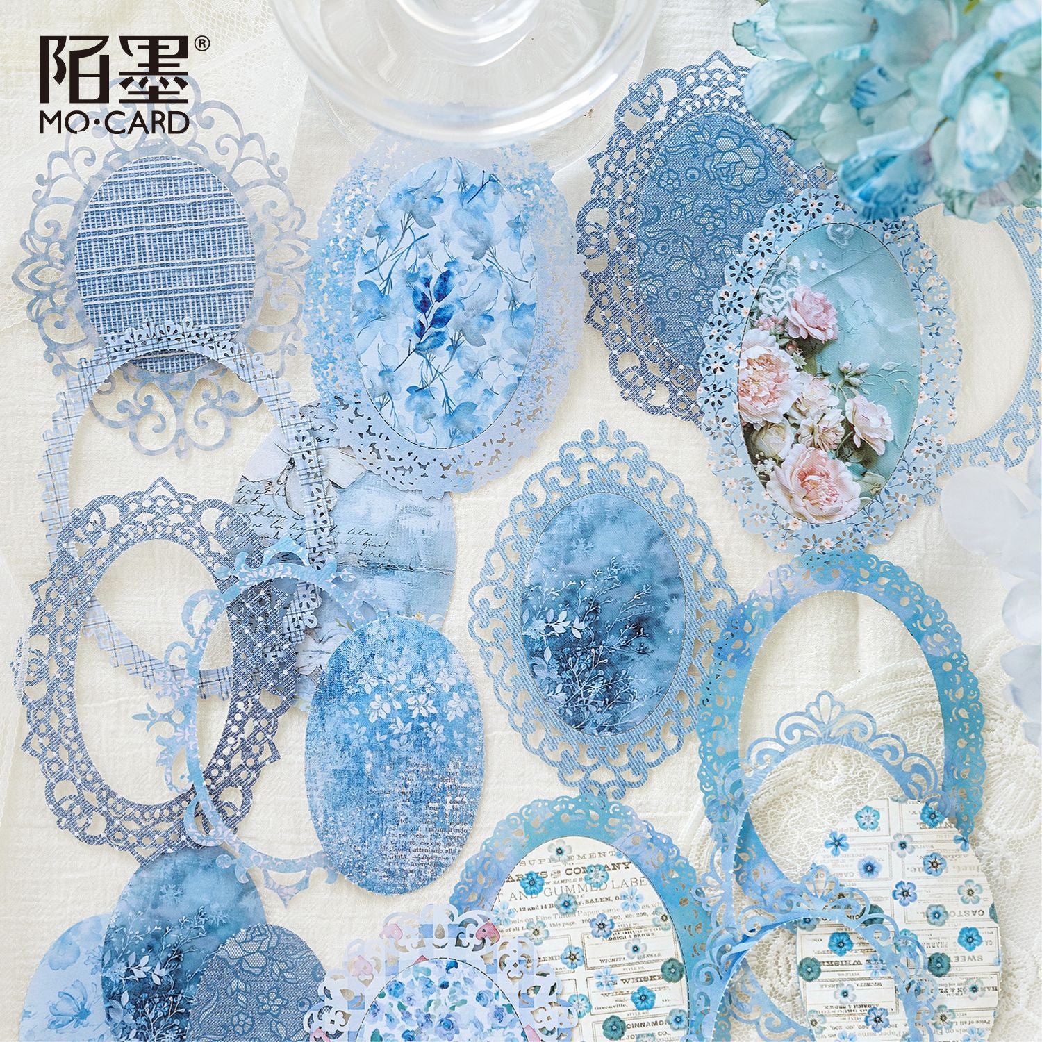 White Kraft Paper - Lace Flower Dream Series, 6 Options - ViktaShop