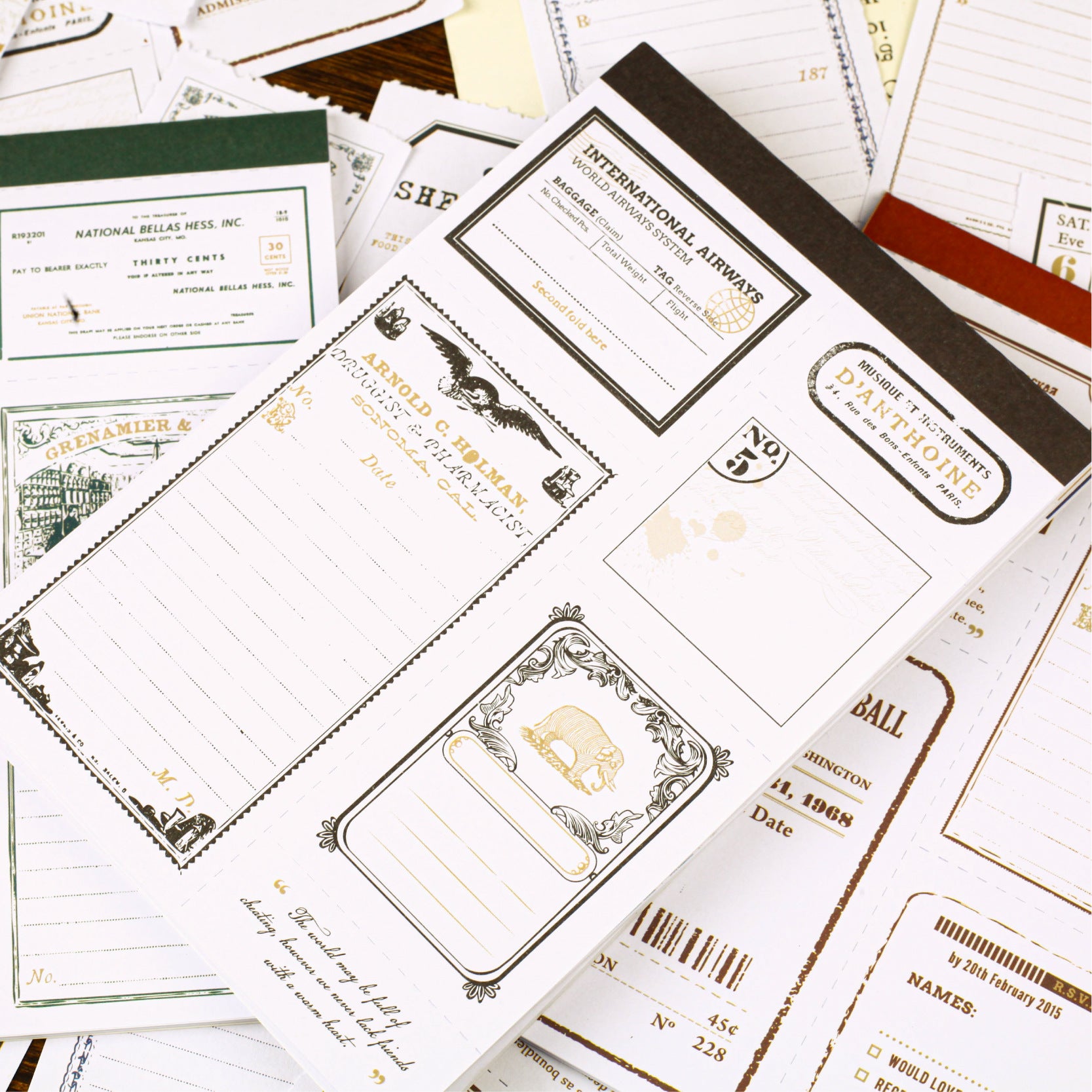 Tearable Notes - Letterhead Series, 30 Pcs - ViktaShop