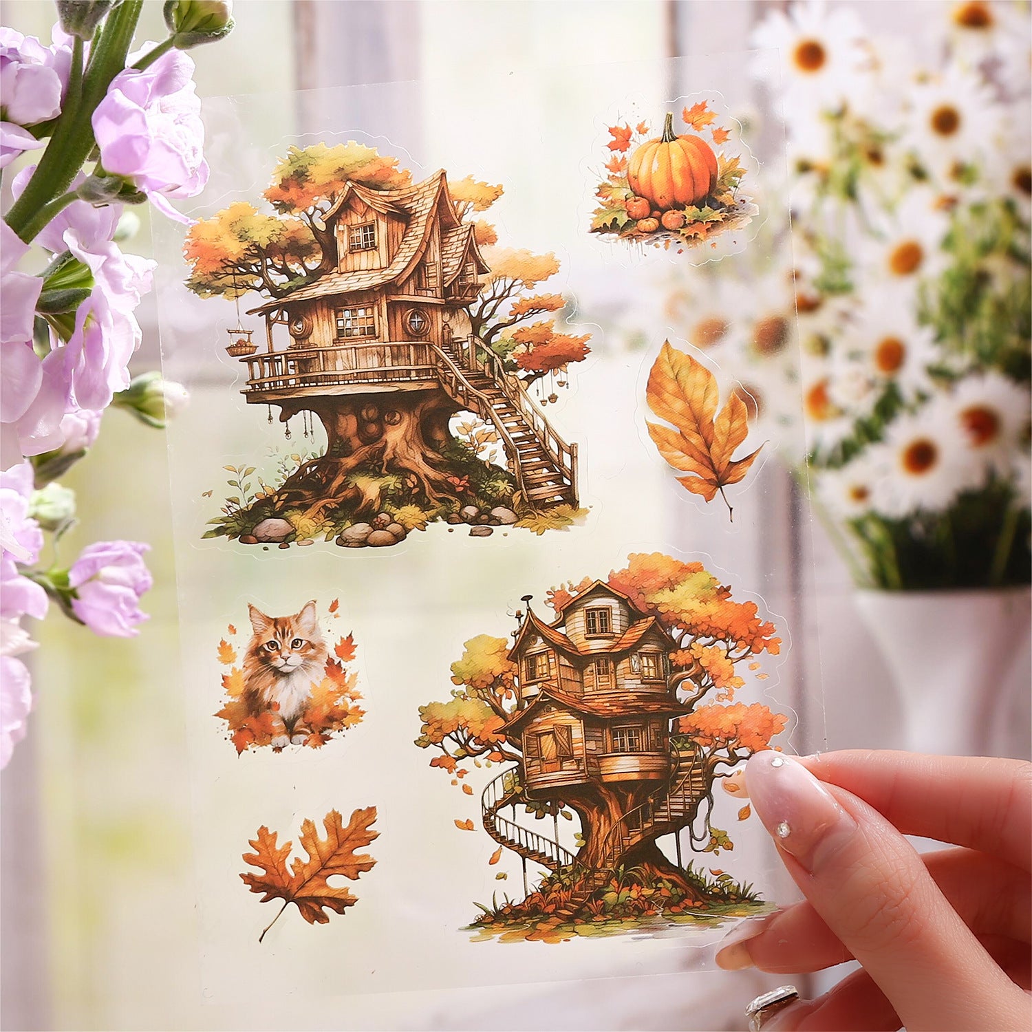 PET Sticker Book - My Secret Garden Series, 20 Pcs - ViktaShop