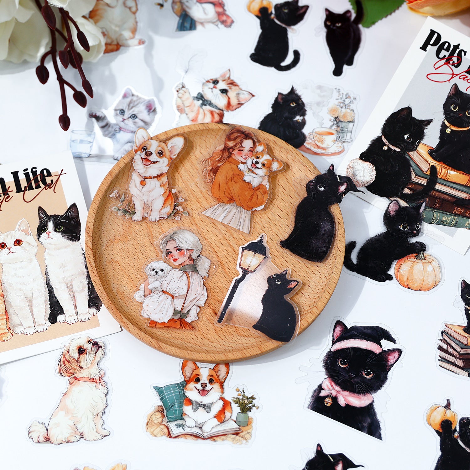 PET stickers cartoon cute animal 20 psc