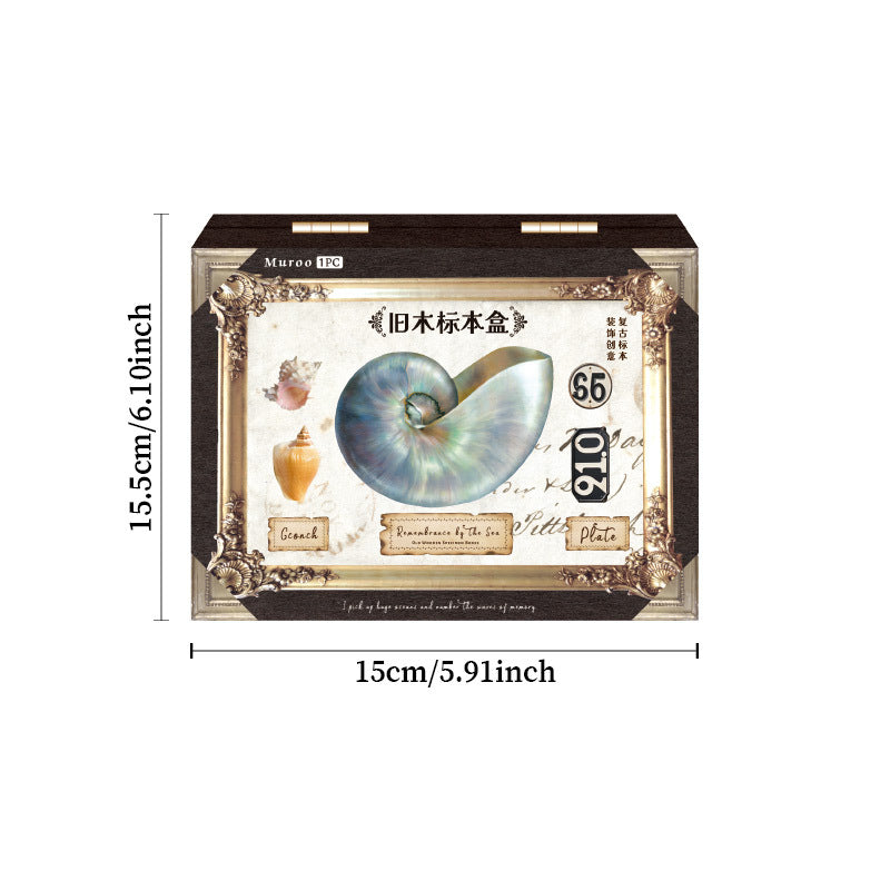 Old Wooden Label Box Series PET Die-cutting Sticker, 4 Pcs - ViktaShop