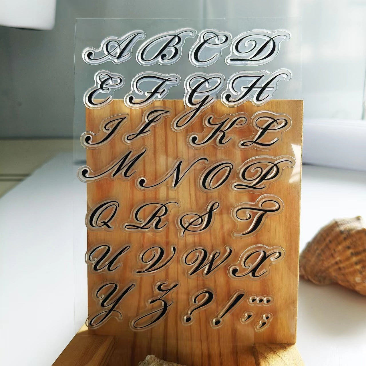 Small English Letters Transparent Silicone Stamp - ViktaShop