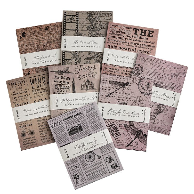 Fingertip Phrase Kraft Paper Set – Collage & Envelope Backing Paper, 8 Options - ViktaShop