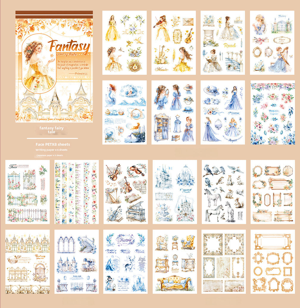 Cross-Border Figure Decoration Sticker Book – Waterproof PET Stickers - ViktaShop